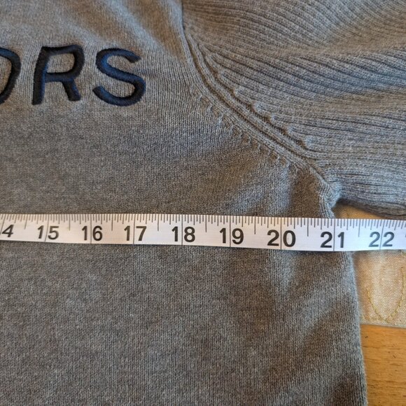 MICHAEL KORS Men's Full Zip Size XL Gray Dress Sweater - Picture 8 of 9